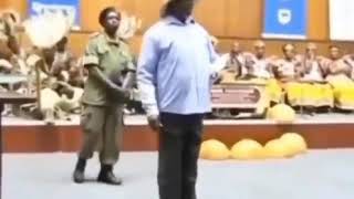 Ugandan president museveni dancing😅😅😅 [upl. by Ahsatam559]