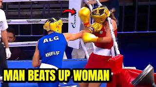 Biological Male DESTROYS Female Boxer in Paris Olympics [upl. by Adnohsak520]