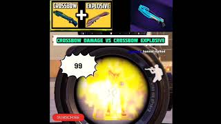 crossbow damage vs crossbow explosivecrossbow vs explosive pubgmobile pubgshort bgmishorts [upl. by Oiluig]