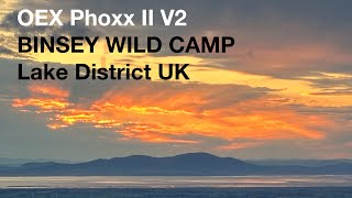 Oex Phoxx II V2 BINSEY wild camp English Lake District UK [upl. by Ayom]