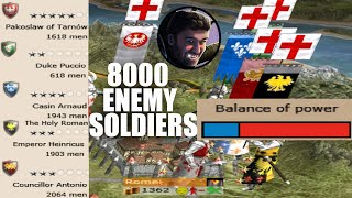 5 Crusader Armies 8000 Soldiers Knocking Down Rome [upl. by Jorrie]