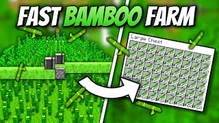 Bamboo Farm  10000 Per Hour  Minecraft 120 Tutorial [upl. by Nymassej]