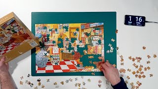 51 Grocery Shop Puzzle Time Lapse Corner Piece 500 [upl. by Rusel]