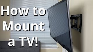 How to Properly Mount a TV to a Wall Step by Step [upl. by Ahsinauj]