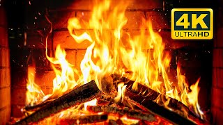 🔥 Cozy Fireplace 4K 12 HOURS Fireplace with Crackling Fire Sounds Crackling Fireplace 4K [upl. by Adyahs]