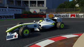 Assetto Corsa F1 2009 Brawn GP BGP001 at Monaco J Button hotlap [upl. by Brody]