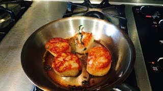 Perfectly Seared Scallops [upl. by Nnylrahc]