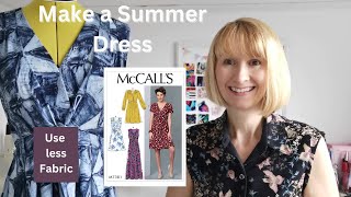 McCalls 7381 Summer Dress Made with Less Fabric [upl. by Kenneth749]