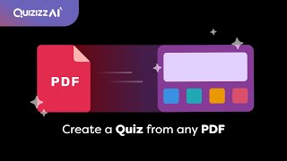 How to create a quiz from any PDF with Quizizz AI [upl. by Joachim]