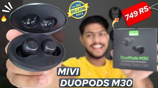 MiVi DuoPods M30 Earbuds Unboxing amp Review Best Wireless Earbuds Under 749 RS [upl. by Ydda]