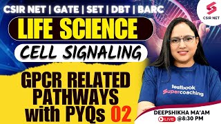 CSIR NET GATE SET Life Science  Cell Signaling GPCR Related Pathways PYQs 02 Deepshikha Maam [upl. by Alvis332]