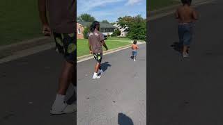 UNCLE RACES NEPHEWS funny family shorts fyp viral [upl. by Elohcim623]