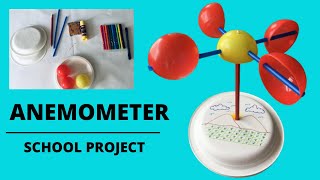 How to Make an Anemometer  DIY Anemometer  School Project  Easy Steps in Making an Anemometer [upl. by Irem]