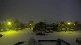 Timelapse Shows Beast From The East Over Houses [upl. by Gonick760]