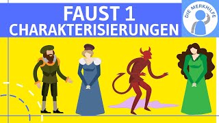 Faust 1  Charakterisierungen Faust Mephisto Gretchen amp Marthe  Deutsch Literatur  Abitur [upl. by Curt676]