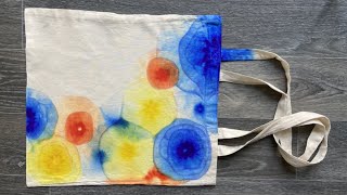 DIY Tie Dye Bag With Sharpie Markers [upl. by Anewor]