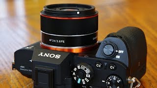 Samyang AF 24mm f28 FE lens review with samples Fullframe amp APSC [upl. by Lerad296]