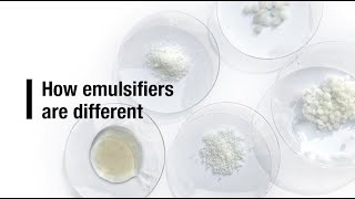 How emulsifiers are different [upl. by Iznil]