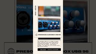 Interface Breakdown PreSonus AudioBox USB 96 [upl. by Daffy]