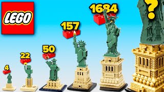 LEGO Statue of Liberty in Different Scales  Comparison [upl. by Siloa]