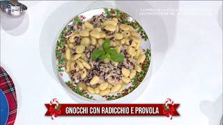 Gnocchi con radicchio e provola  È sempre mezzogiorno 07122021 [upl. by Adnorrehs]