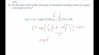 percent ionic character worked example problem [upl. by Wilie553]