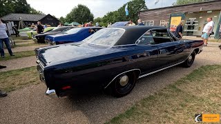 Brooklands American Day 2024 1969 Plymouth Sport Satellite and a Corvette C7 [upl. by Yrocal]