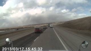 Wind Flips over a Semi Truck [upl. by Dobrinsky]