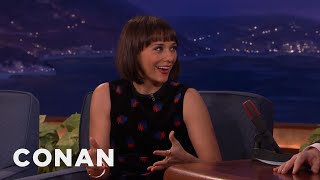 Rashida Jones Loves Swearing On quotAngie Tribecaquot  CONAN on TBS [upl. by Ennayr]