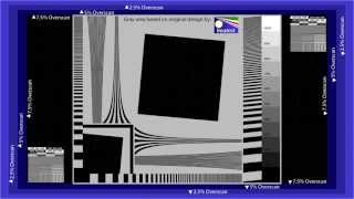 AVS HD 709 Basic Test Patterns  Color and Overscan [upl. by Luz693]