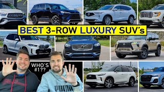 BEST Luxury Midsize 3Row SUVs to Buy NOW  Our Expert Ranking After Reviewing ALL of Them [upl. by Nittirb422]