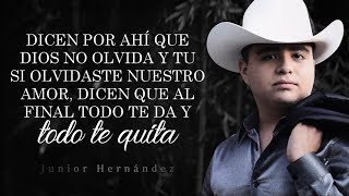 LETRA ¨INTOCABLE¨  Junior Hernández Lyric Video [upl. by Reggi]