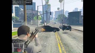 GTA 5 LSPD Vs Michael 720p Vespucci Canals Vespucci Los Santos [upl. by Ladnar]