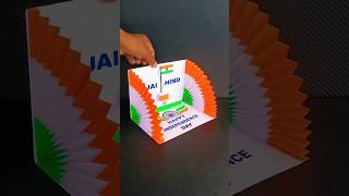 🇮🇳 15 August Greeting Card Making 🇮🇳  Paper Craft shorts trending viral [upl. by Hsekin]