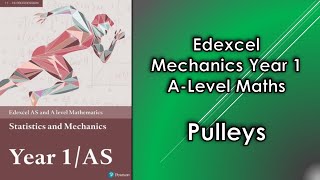 Edexcel A Level Maths Mechanics 1  Pulleys [upl. by Anilag]