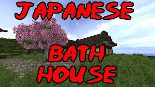 Minecraft Japanese Bath House [upl. by Ellehcsar]