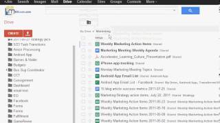 How to create shared folders amp subfolders in google drive 2013 [upl. by Odirfliw]