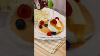 Soufflé pancakes for perfect weekends🥞 food easyrecipes cooking [upl. by Tedd865]