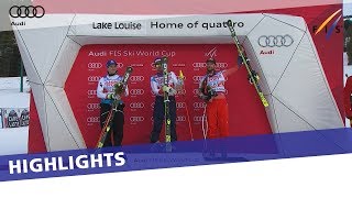 Highlights  Beat Feuz storms to win in Downhill at Lake Louise  FIS Alpine [upl. by Rubens]