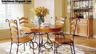 indoor wrought iron dining room sets [upl. by Ateinotna]