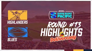 HIGHLANDERS V BLUES  SR ROUND 13 2024  DELIVEREASY HIGHLIGHTS [upl. by Bekki]