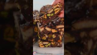 Chocolate Biscuit Cake  Dark chocolate Digestive Biscuits Nuts amp Dried Fruit [upl. by Ares]