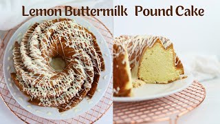 Lemon Pound Cake  Lemon Buttermilk Pound Cake [upl. by Aseefan589]