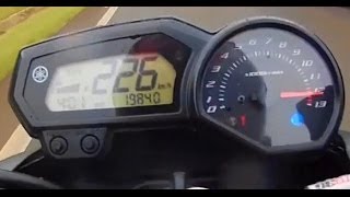 TOP SPEED YAMAHA XJ6N 226 KMH [upl. by Derward744]