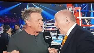 Gordon Ramsay on cocaine at the fury wilded 2 fight [upl. by Aneertak774]