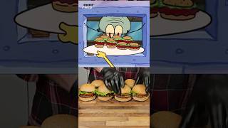 A Wheaty Krabby Patty Challenge Thats Makin Waves😋 shorts spongebob squidward krabbypatty [upl. by Noyahs]