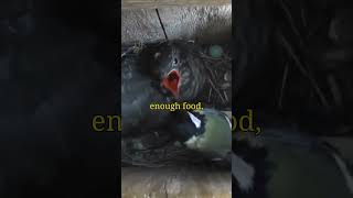 Baby cuckoo gets aggressive and requires food animal birds shorts [upl. by Wende297]