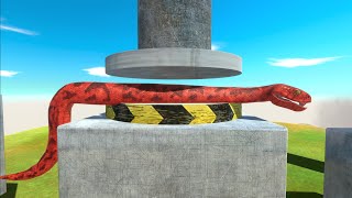 Reptiles or Dinosaurs  Who Escaped From Hydraulic Press  Animal Revolt Battle Simulator [upl. by Stasny]