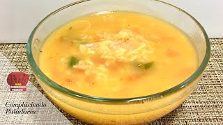 Sopa de Arroz receta saludable  Rice Soup [upl. by Aicilat]