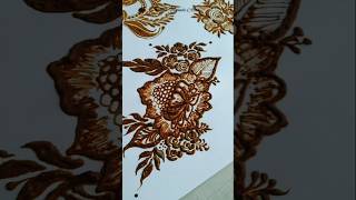 Easy Mehndi design 🌺🌹mehndi henna youtubeshorts shorts viralanvimehndiart70 [upl. by Ayifas]